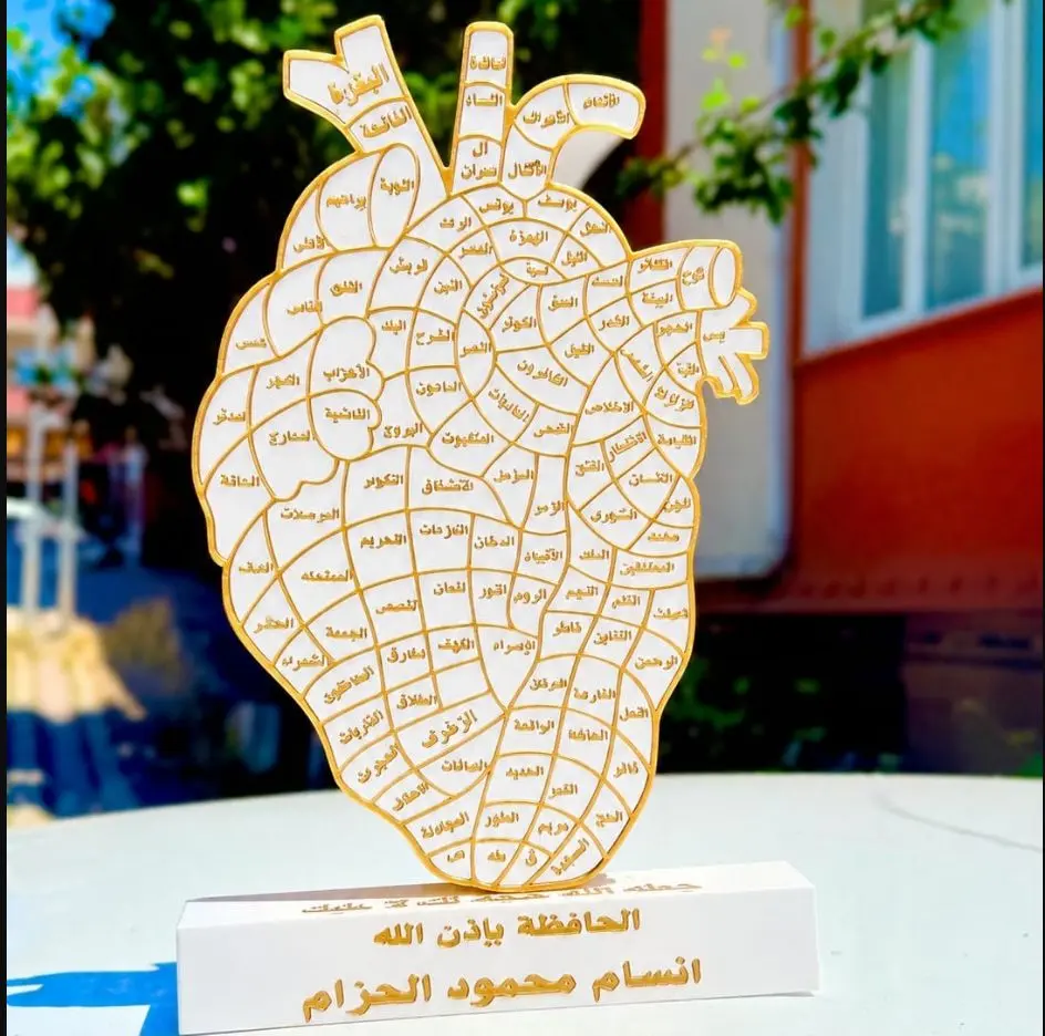 ستاند لحافظ القرآن أبيض